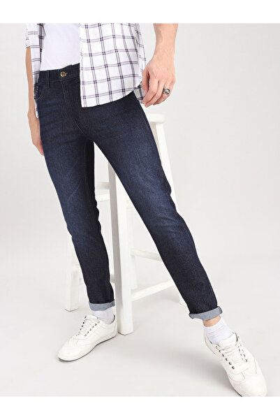 The Indian Garage Co By Styli Men Low Rise Slim Fit Solid Jeans