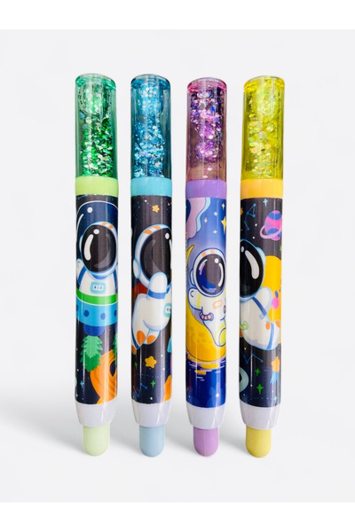 ÖZ OFİS Space Temalı Simli High Sürgülü Silgi - Yumuşak - İz Bırakmaz - Oval ...