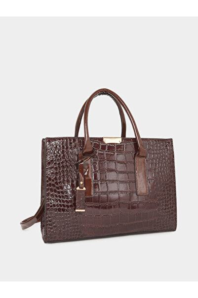 Styli Snake Skin Textured Handbag
