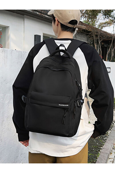 Take Two By Styli Solid Zip Closure Backpack