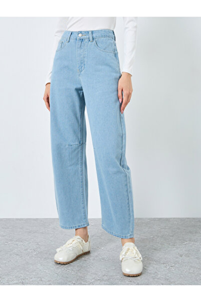 Take Two By Styli Solid Mid Rise Wide Leg Jeans