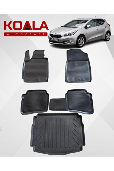 KoalaOtoTekstil Kia Ceed (2012-2017) Ile Uyumlu-Araca Özel Paspas ve Bagaj Ha...