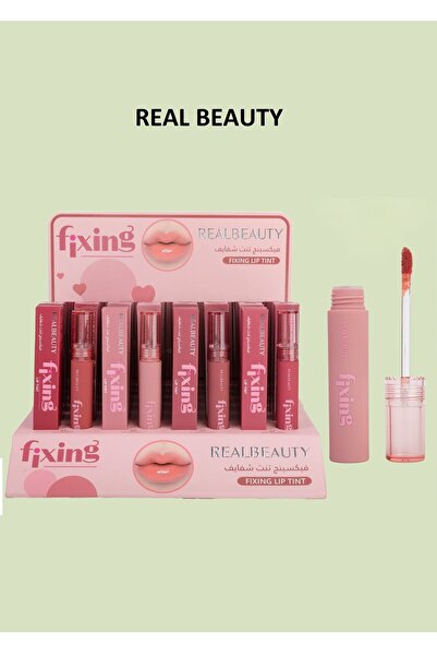 real beauty New 4-piece long-lasting lip tint in different colors with a ligh...