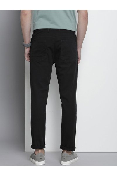 The Indian Garage Co By Styli Men Black Slim Fit Chino Pants