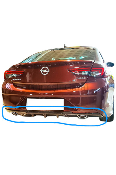 TÜRKSET Opel İnsignia Yeni Kasa Difüzör (Plastik) (( PARLAK SİYAH ))