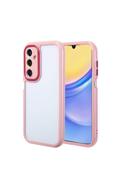 Generic Brand حافظة لهاتف Galaxy A15 مع حماية للكاميرا وتصميم ملون للحواف وال...