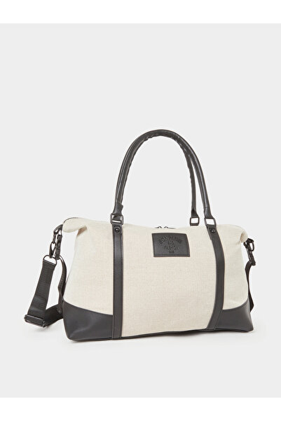 Styli Leather Patch Gym Bag