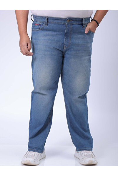 HardSoda By Styli Plus Size Men Straight Fit Solid Jeans
