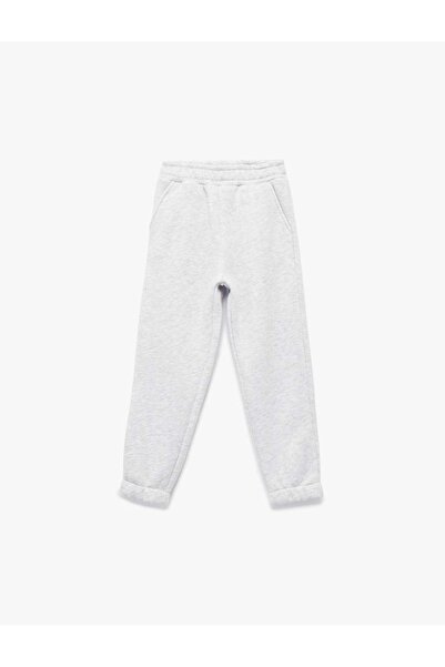 Koton Φούτερ Basic Jogger με ελαστική μέση με στάμπα