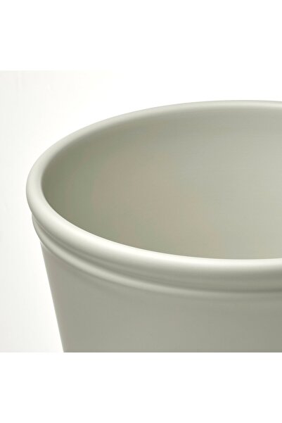 IKEA KÖRSBÄRSBJÖRK Plant pot, light grey-beige, 24 cm
