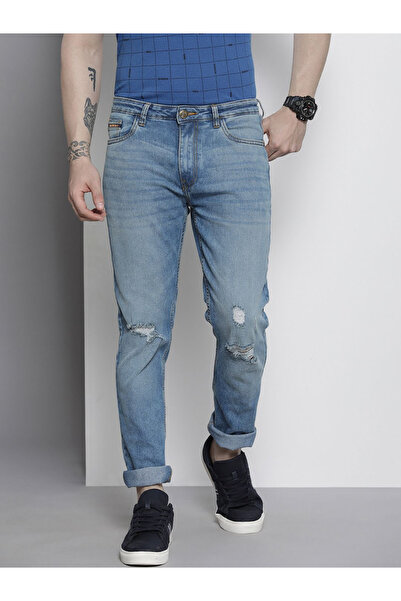 The Indian Garage Co By Styli Men Mid Rise Light Distress Jeans