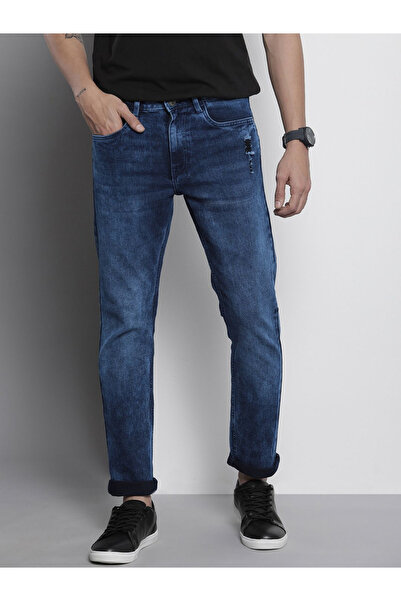 The Indian Garage Co By Styli بنطلون جينز رجالي بقصة ضيقة وباهتة قصة ضيقة متوسط