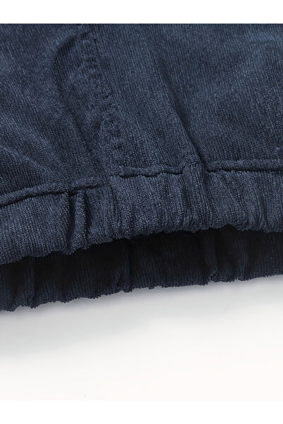 Take Two By Styli Boys Navy Solid Corduroy Pants