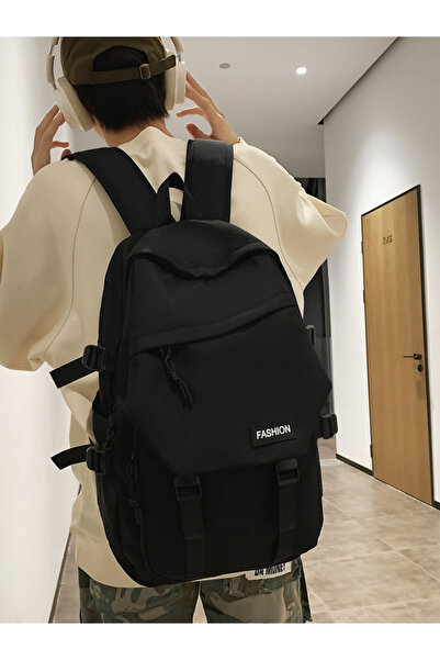 Take Two By Styli Solid Zip Closure Backpack