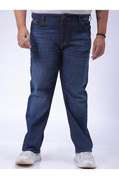 HardSoda By Styli Plus Size Men Straight Fit Solid Jeans