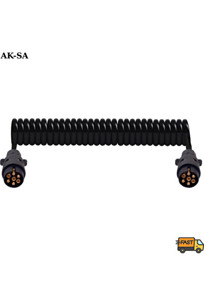 AK-SA GROUP 7'Lİ N TİPİ PLASTİK TRAKTÖR RÖMORK FİŞİ POLİÜRETAN KABLOLU 4,5m