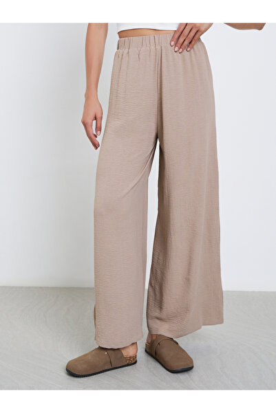 Take Two By Styli بنطال أرجل واسعة بخصر مطاطي