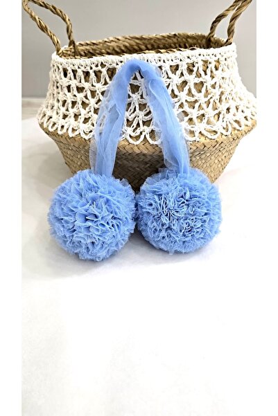 Bila Baby ستكويين - لافتة كبيرة من التول مكونة من قطعتين باللون الأزرق الفاتح...