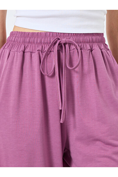 Take Two By Styli Women Purple Wide Leg Joggers