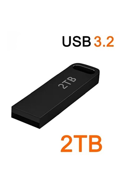 OEM USB 3.2 flash drive, 2TB/2000GB, metallic, black color