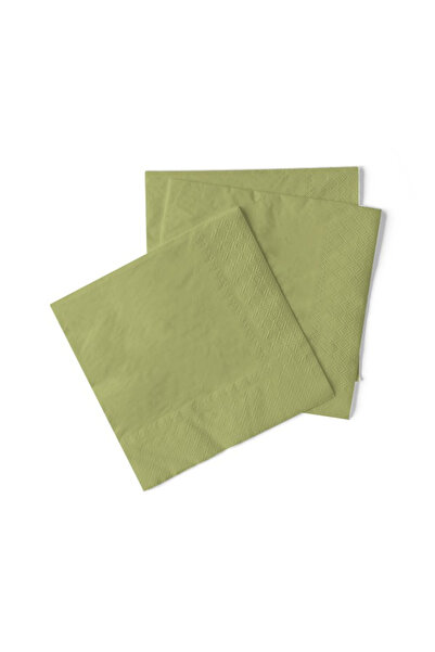 Mank Șervețele de masă cu 3 straturi, Șervețele de hârtie - Verde măsliniu / ...