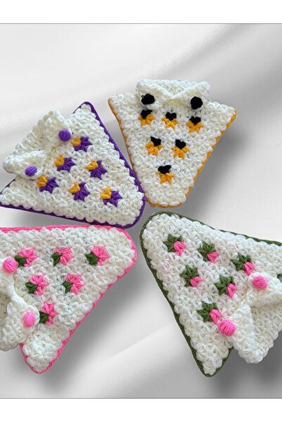 TUTUYA TEXTIL EL Örgüsü 4 adet Çeyizlik Lif Lif Takımı