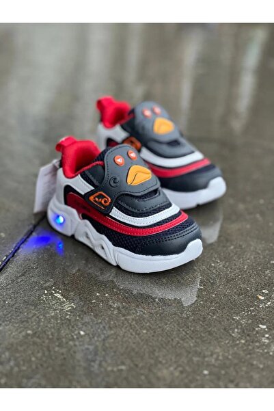 GÜLERSHOES Işıklı Renkli Tarz Günlük Rahat Ortopedi Hafif Bebe Çocuk Spor Aya...