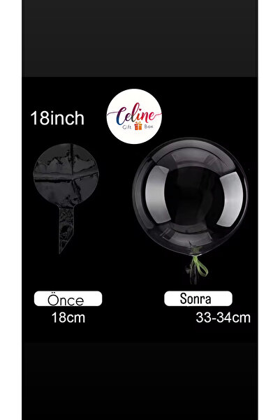 shop 18 İnç Şeffaf Bobo Balon