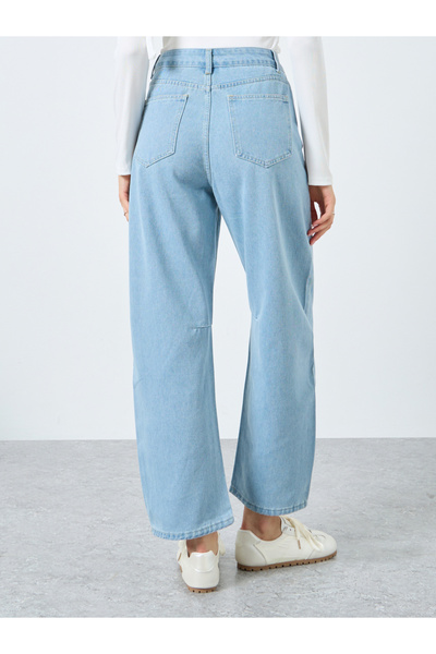 Take Two By Styli Solid Mid Rise Wide Leg Jeans
