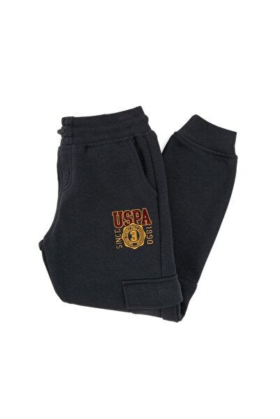 U.S. Polo Assn. Erkek Oversize Çocuk Antrasit Eşofman Altı TEKSPOR223655.4