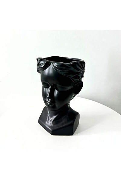 velve Vaza Venus Wanted Power Black, Inaltime 25 cm