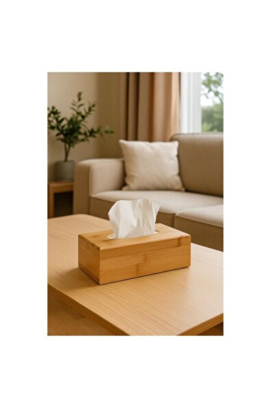 BREZIUM Suport pentru servetele, model in forma de cutie din bambus, 28x15x9cm,