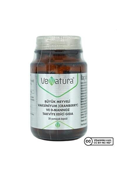 VeNatura Cranberry ve D-Mannoz 30 Kapsül