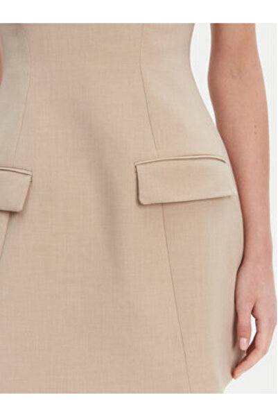 Bardot Γυναικείο Φόρεμα Κοκτέιλ 59806DB Μπεζ