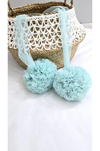 Bila Baby مجموعة من قطعتين من البومبون الكبير الحجم من STQUEEN TULLE MINT