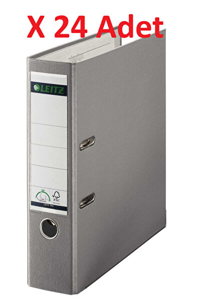 Leitz Офісний папка широка пластикова сіра 1010T 24 шт. в коробці