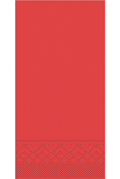 Mank Șervețele de hârtie cu 3 straturi - Roșu, 40 x 40 cm, pliate 1/8, 100 buc.