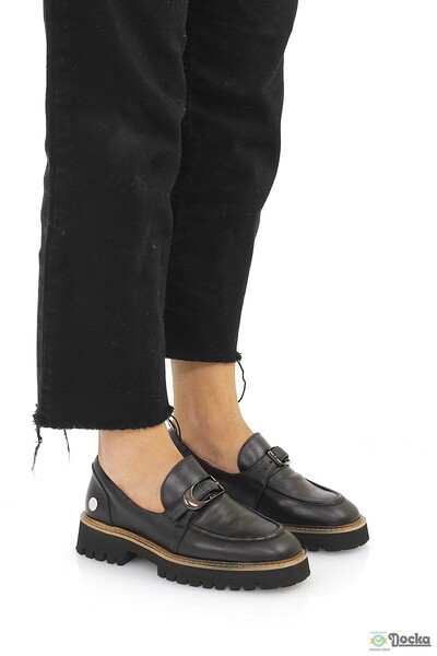 Mammamia Women's Genuine Leather Thick Sole Loafer Casual Shoes M26/Ka820