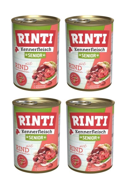 Rinti Dana Etli Senior Gurme Yaşlı Köpek Konservesi 400 Gr. X 4 Adet