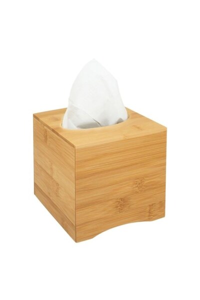 BREZIUM Support for napkins, bamboo box-shaped model, 14.5x14.5x13.5cm,