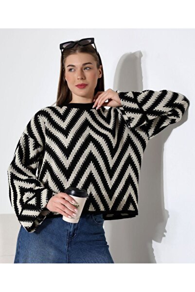 Nursay Zikzak kazak pileli etek kombin