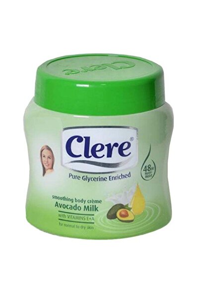Clere كريم الجسم بالجلسرين النقي وحليب الأفوكادو 500 مل