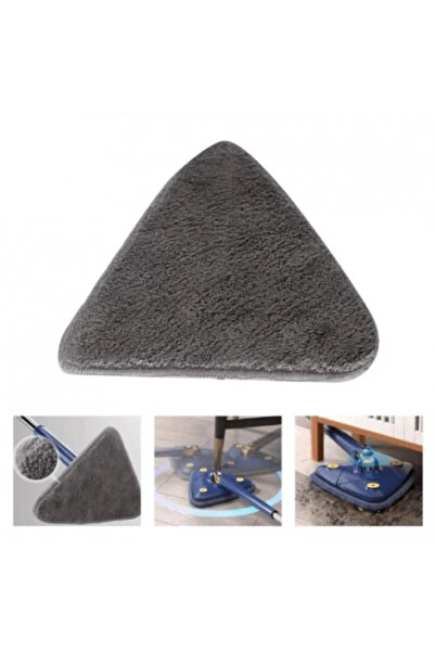omnia homee Multifunctional Mop with Triangular 360° Head and Telescopic Handle – Ultra-Absorbent Microfiber