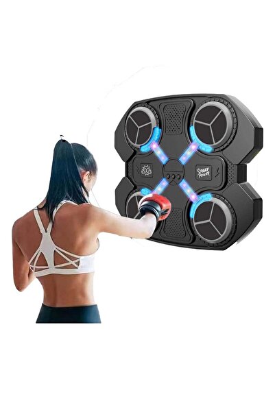 TOPKING BOXING Rechargeable Smart Music Boxing Machine, Wall-Mounted Target with Gloves