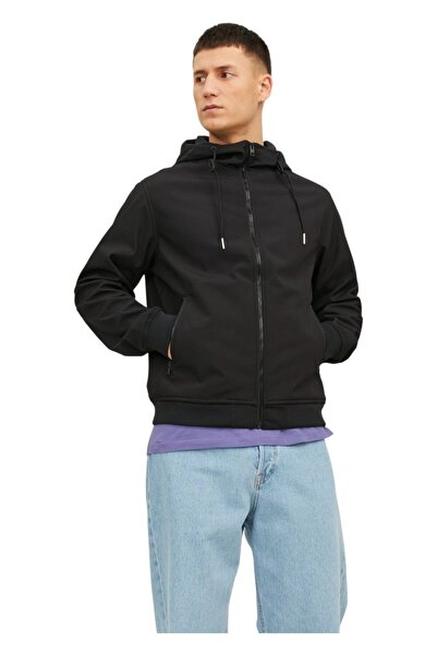 Jack & Jones JACK &JONES Basic Softshell Hood jacket - 12236300-Black