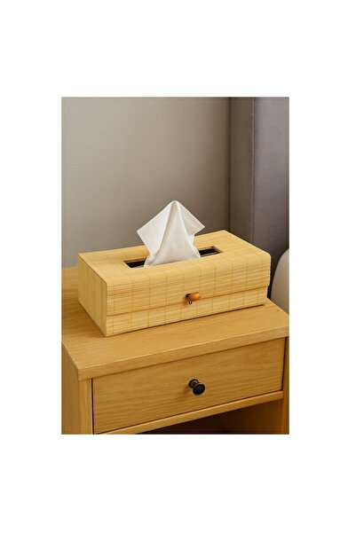 BREZIUM Support for napkins, bamboo box model, 26x14x9cm,
