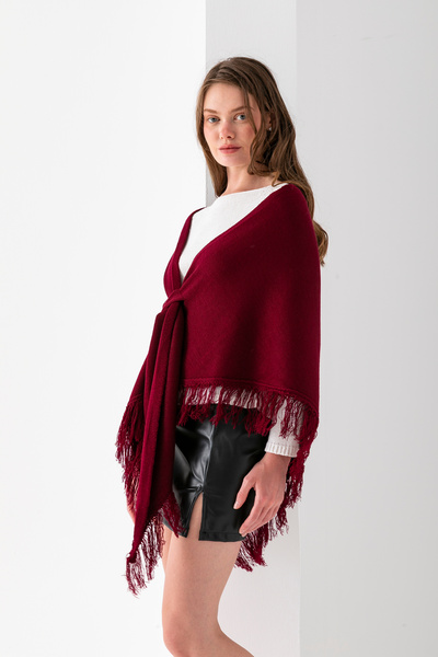 Cebe Triangle Flat Tassel Shoulder Shawl – Women's Shawl & Elegant Shoulder Accessory