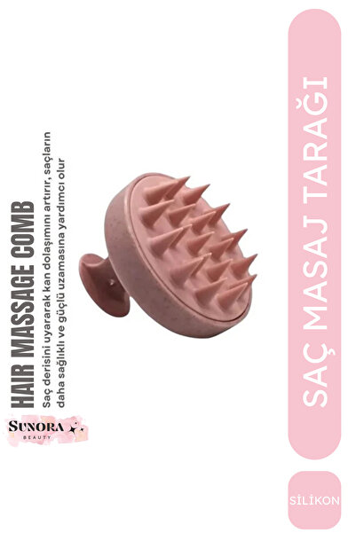 Sunora Beauty Σαμπουάν μασάζ τριχωτού της κεφαλής από σιλικόνη, χτένα περιποίησης μαλλιών, χτένα ντους