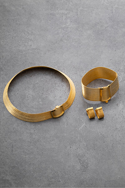 Silvano Jewelry 925 Ayar Gümüş Trabzon Hasır Set