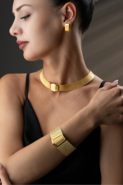 Silvano Jewelry 925 Ayar Gümüş Trabzon Hasır Set